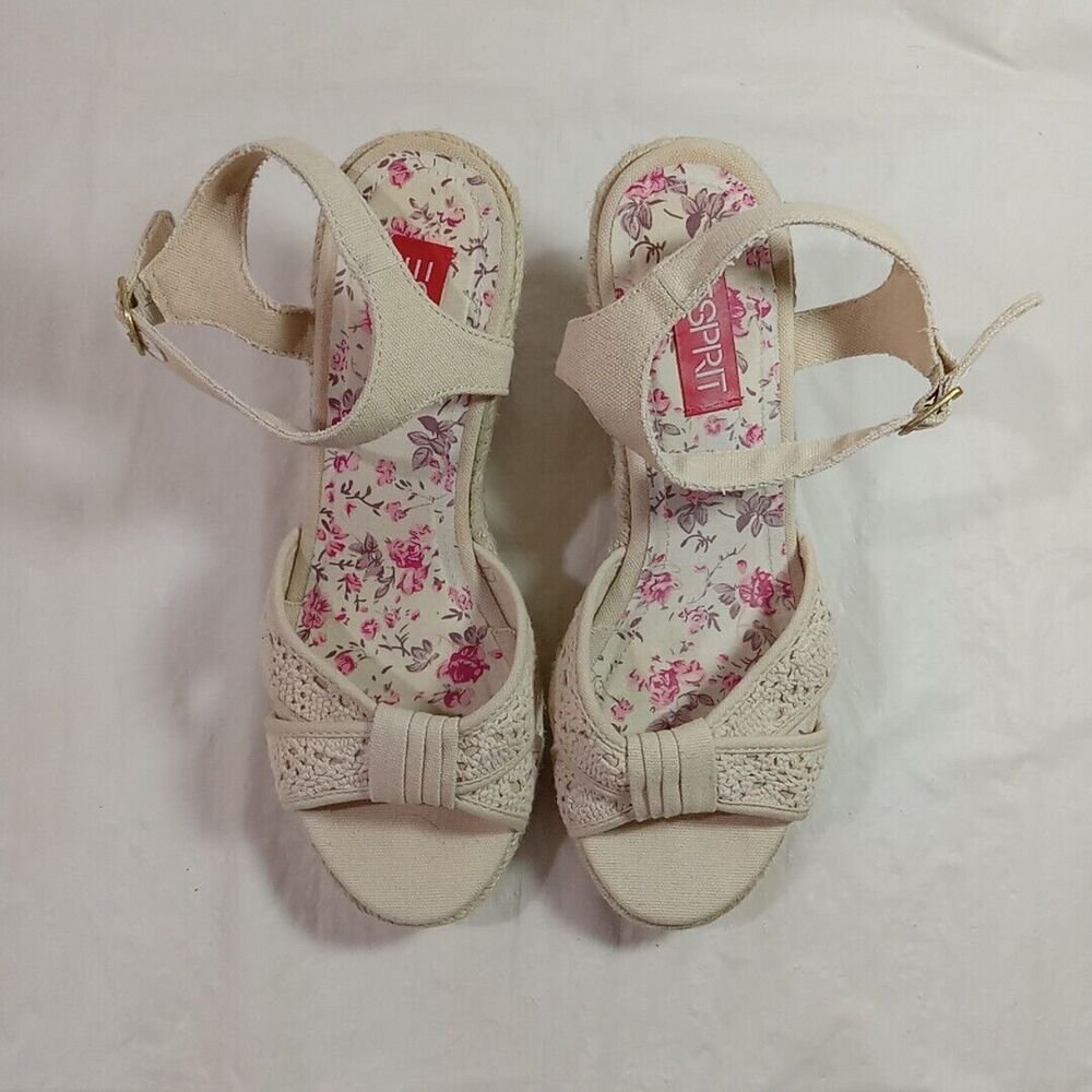 Esprit Wedge Espadrlles Women's Size 8M